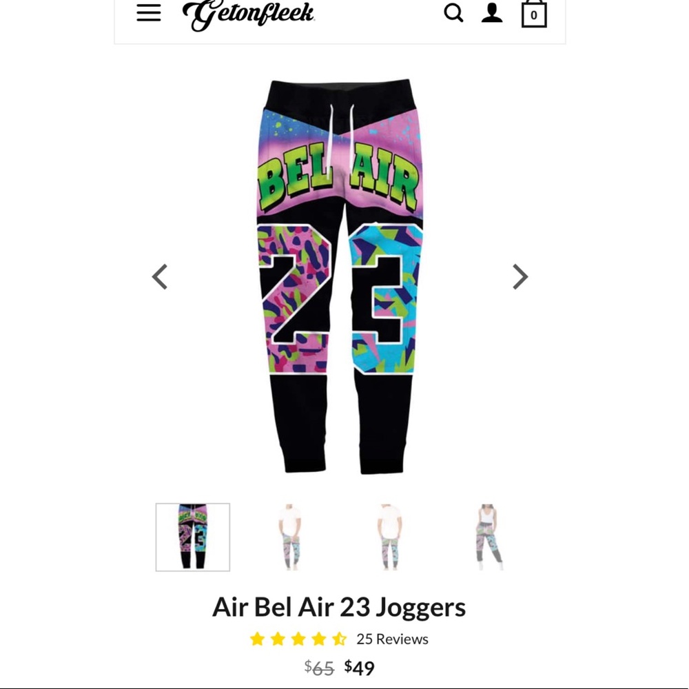 Bel Air “23” joggers (never worn)